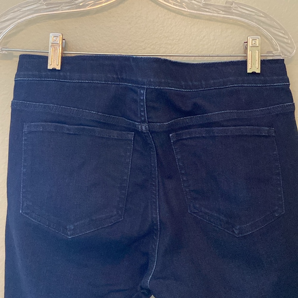 2 Pairs J Jill Dark Denim Zip Up Jeggings Size 4 Tall - Picture 8 of 14